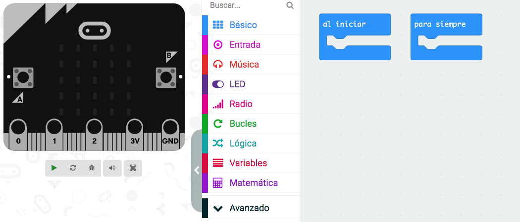 Abre el entorno de programación 1 abre el entorno de programación