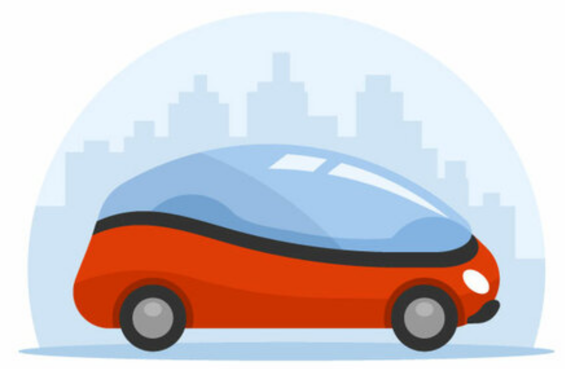 Imagen de un coche futurista